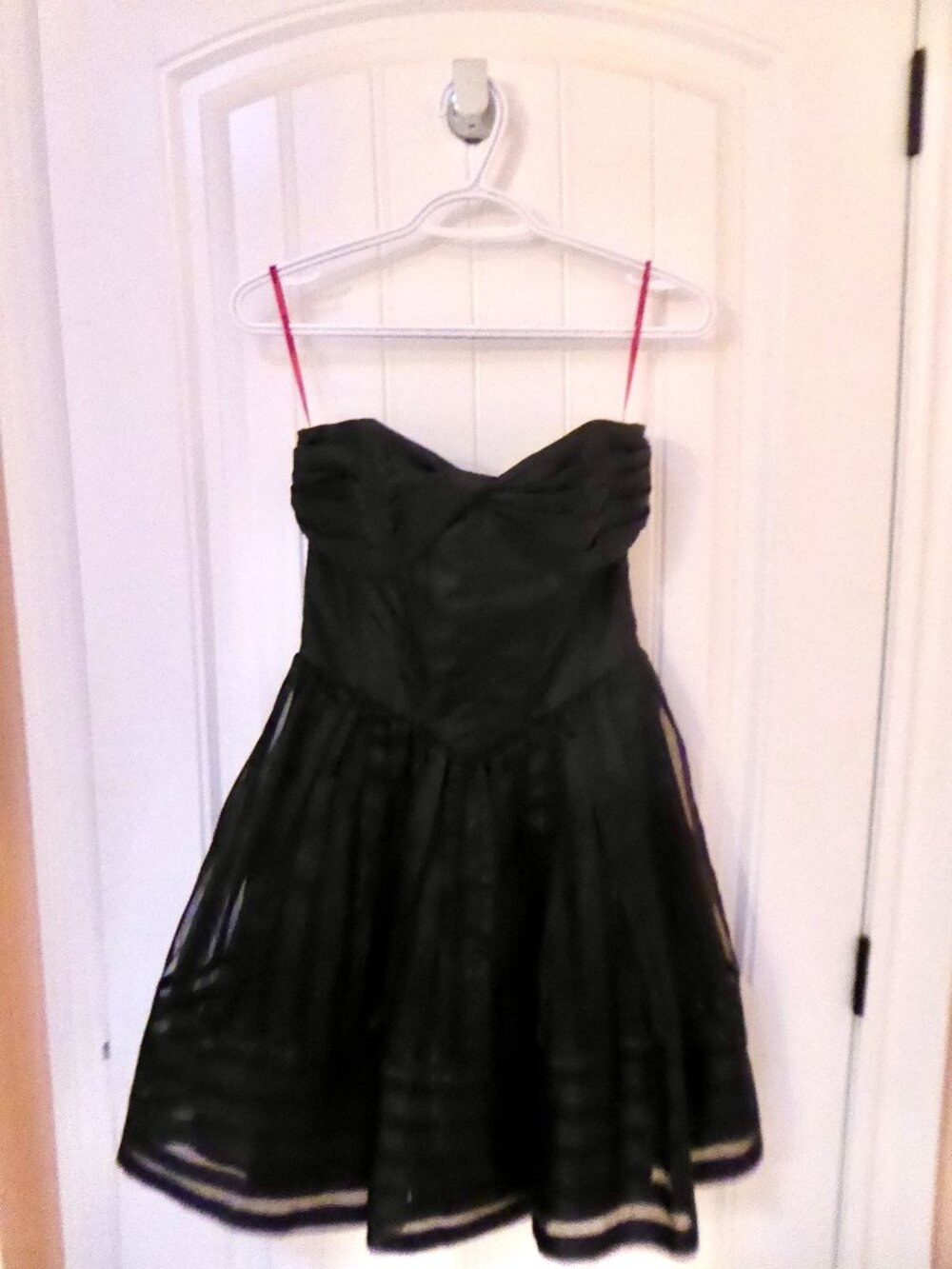 Betsey Johnson Black Strapless Bouffant Dress